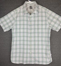 The North Face Shirt Mens Large Multicolor Plaid Short Sleeve Button Up