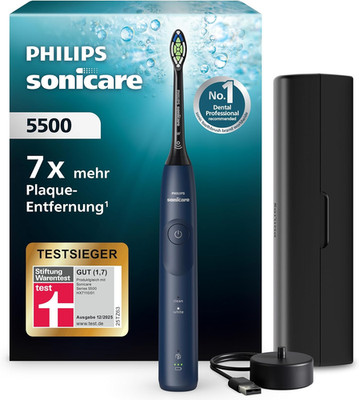 Philips Sonicare 5500 Elektrische Zahnbürste, Schallzahnbürste Mit 2 Putzmodi, A
