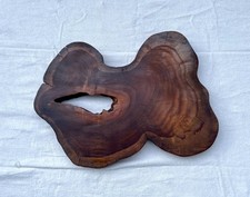 Large Wood Charcuterie Board Live Edge Walnut Heavy 20 x 15 x 1.25 Decor Dark