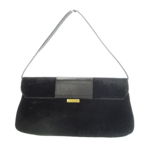 EMPORIO ARMANI Handbag One Handle 2way Clutch Bag Black women From Japan - Picture 21 of 24