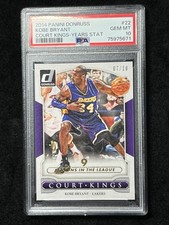 2014 Panini Donruss - Court Kings - Years Stat - #22 Kobe Bryant 07/18