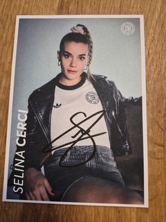 Handsignierte Autogrammkarte Selina Cerci DFB Damennationalmannschaft 25/26