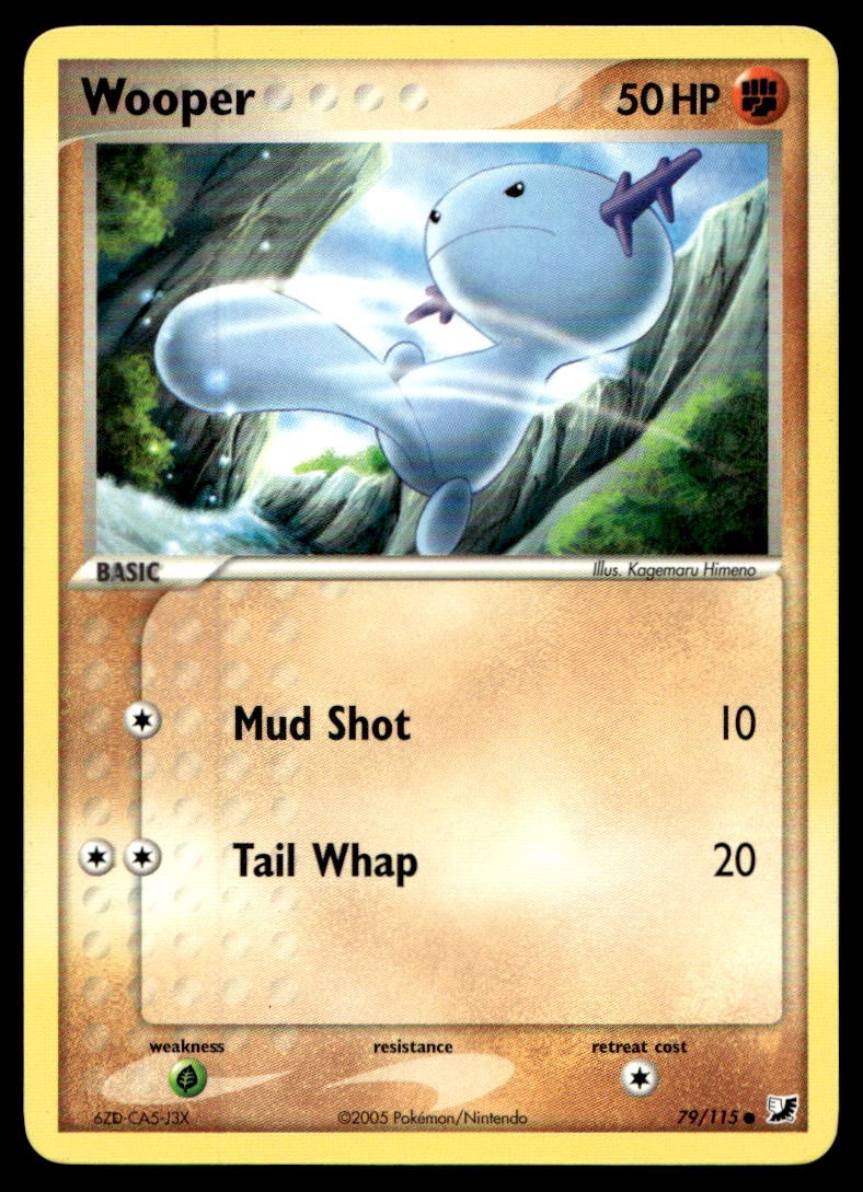 EX-NM Unseen Forces Wooper Common 79/115 2005 Pokemon TCG