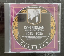 DON REDMAN 1933-1936 Chronological Classics Sidney DeParis OOP MINT CD