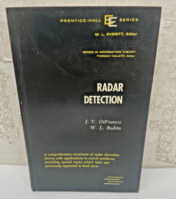Radar Detection by J.V. DiFranco, W.L. Rubin c1968 (92019)(RK)