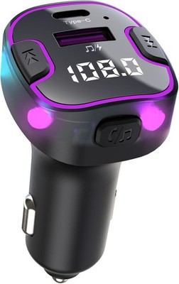 Bluetooth 5.3 Car Adapter PD QC3.0 FM Radio Receiver