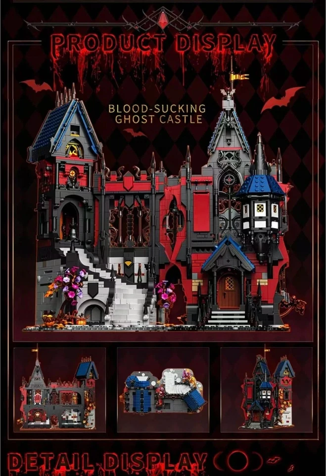 Vampire Castle 3900 Piece Building Brick Halloween Dracula Toy - Image 2 of 4
