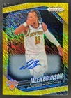 2024-25 Prizm Black Jalen Brunson Auto Gold Shimmer FOTL Prizms #5/10 Knicks
