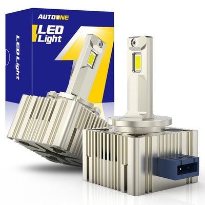 2Pcs AUTOONE D3S LED Bulbs OEM Headlight Direct Replacement 6000K 24000ML 150W