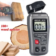 LCD Digital Wood Moisture Meter Detector Tester Wood Firewood Paper Cardboard