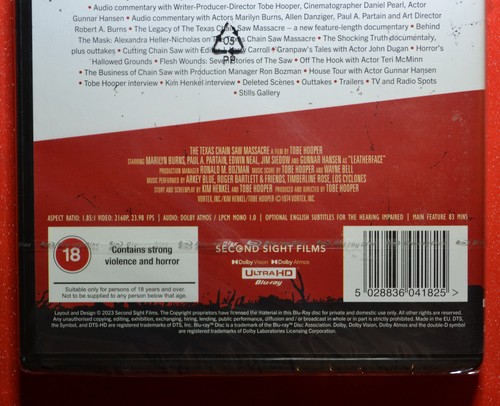 New & Sealed The Texas Chainsaw Massacre 4K - Picture 5 of 5