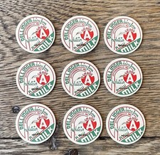 NOS Delinger Dairy Farm Milk Bottle Cap Jeffersonville Indiana IN Lot Of 9
