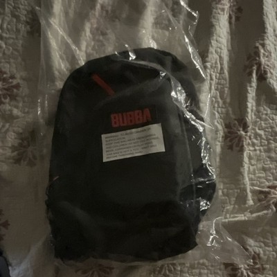 BUBBA Sling Bag Black/Red Zip Closure w/ Pockets, Medium Unisex Adjustable Strap