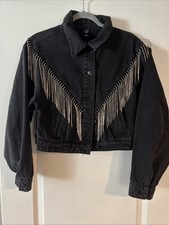 Windsor Rhinestone Fringe Jacket Size Small