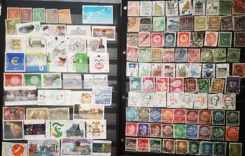 GERMANY stamp with old lot of over 120 used stamps