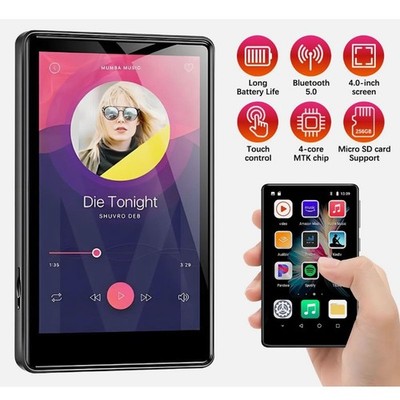 WiFi Bluetooth 4'' Touch Screen MP5/MP4/MP3 Music Player Lossless Sound FM Radio