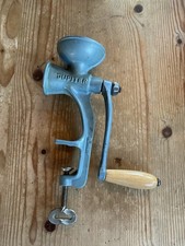 Kleine Jupiter Germany Mohnmühle Getreidemühle Vintage Metallguß Holzgriff