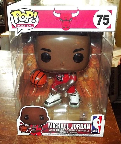 Funko Pop! NBA Bulls #23 Michael Jordan Red #75 Jumbo 10" Never Removed From Box