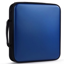 Fansport CD Case 160 Capacity DVD 28 5.5 31cm 11.02 2.17 12.2in , Blue