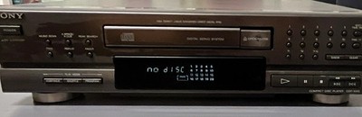 Sony CDP-M43 CD-Player schwarz, Stereo L/R RCA, Digital Servo System, CD
