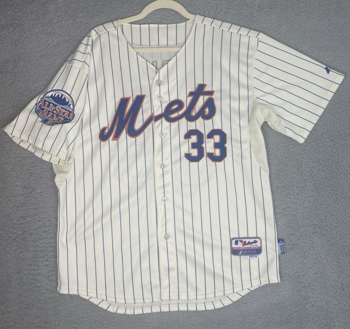 Authentic Majestic Jersey Matt Harvey #33 Mets 2013 All Star Mens