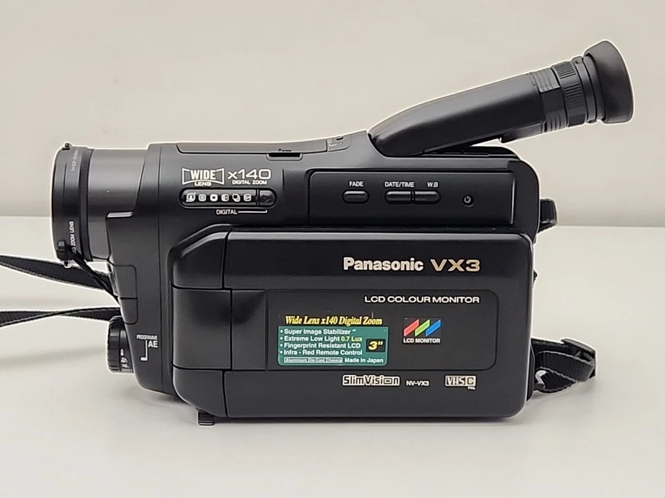 Vintage Panasonic VHS-C Slim Vision Video Camera Camcorder Model NV-VX3A - RARE - Image 2 of 4