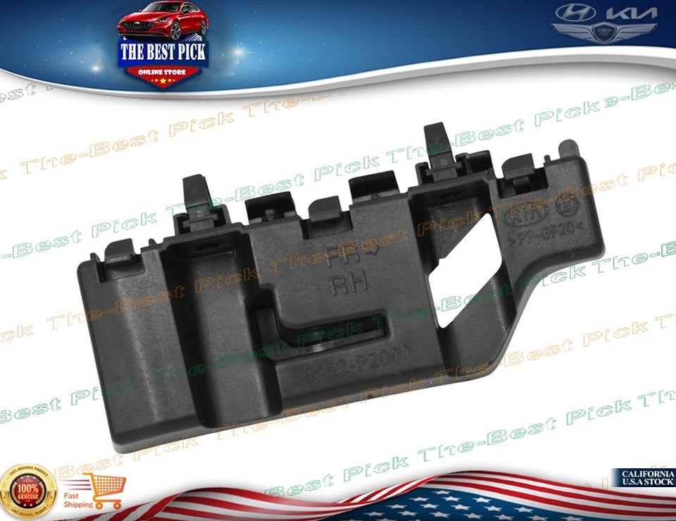 86552 R5000 FRONT Bumper Bracket Retainer Right Side ⭐OEM⭐ 2021-2024 Kia Sorento ...