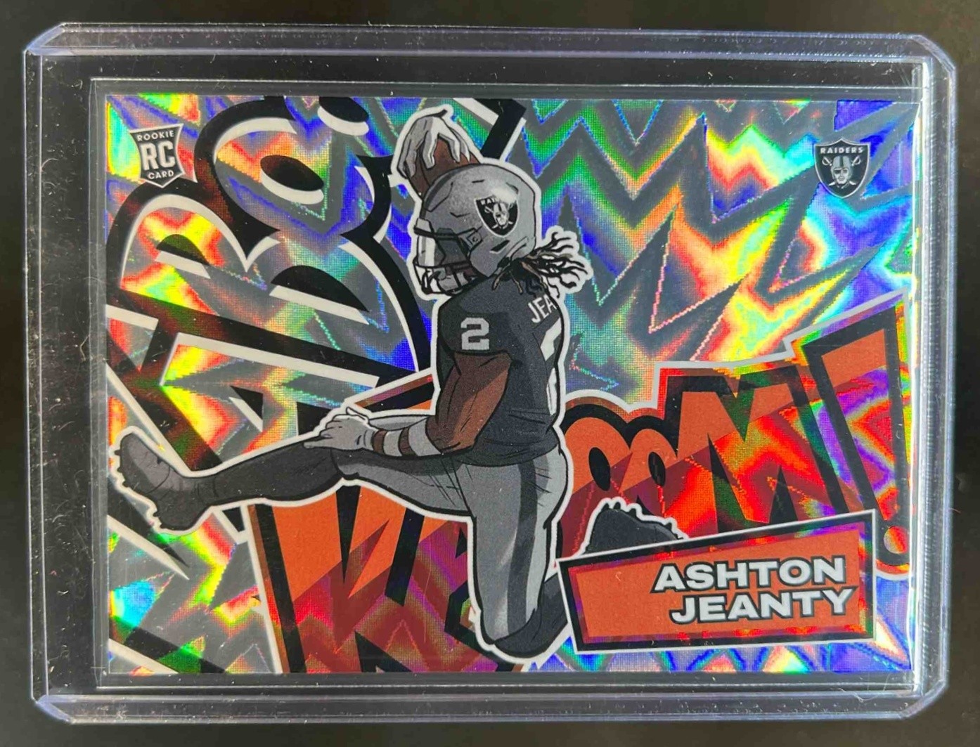 2025 Absolute Ashton Jeanty Kaboom Horizontal RC SP #33 Raiders