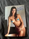 Playboy Playmate CRYSTAL SMITH Signed 4x6 SEXY Photo AUTOGRAPH 1C