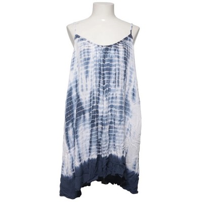Elan, Kleid, Größe: L, Blau/Weiß, Viskose, Print, Damen #zpC