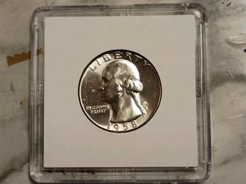 1958 Washington Quarter-BU! Beautiful Coin.