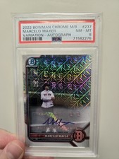 2022 Bowman chrome Marcelo Mayer  Auto /25 Image Variation SSP PSA 8
