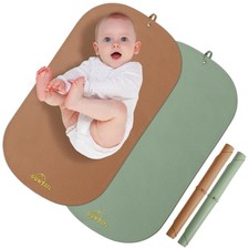 Portable Baby Diaper Changing Mat,Soft Faux Leather, Wipeable  Easy to Clean...