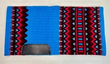 Western Horse Saddle pad Show Blue Blanket