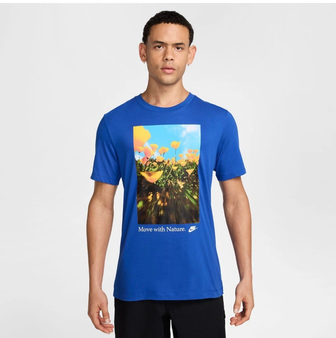 Nike Men’s Big & Tall Move With Nature T-shirt Size 4XL Blue New