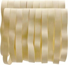 Size 107 Rubber Bands, 7 inch Extra Large Wide Thick 107, Light brown