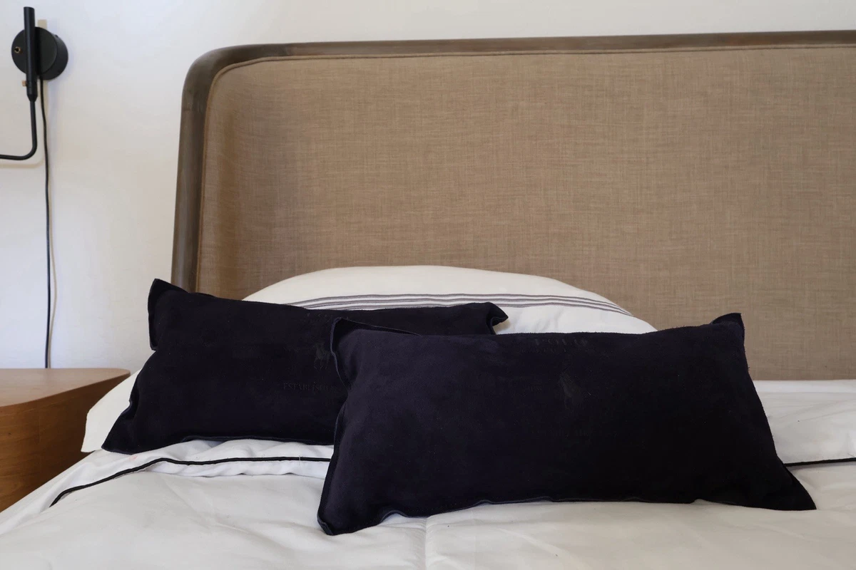 Vintage RALPH LAUREN ウール×レザー　カバー　ピローシャム Ralph Lauren Leather Home Décor Pillows for sale | eBay
