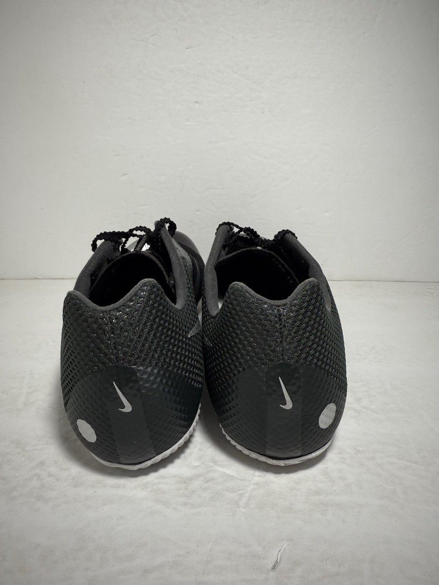 New Nike Zoom Rival Sprinter Track Spikes Black Silver Men Size