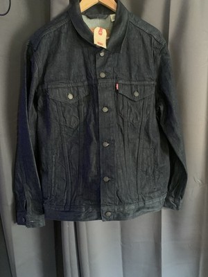 Levi's Trucker Jacket  Jean Jacket Dark Wash Size Large  -NEW With Tags