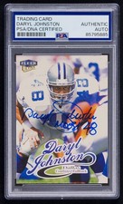 Daryl Johnston Signed 1999 Fleer Ultra Card #106 (PSA) Dallas Cowboys Auto