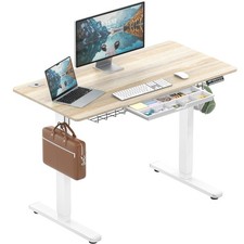 SHW Memory Preset Electric Height Adjustable Standing Desk, 