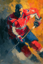 💎Alex Ovechkin – Hockey Legend Series | Fine Art Pop Edition | 24x36 Print V2