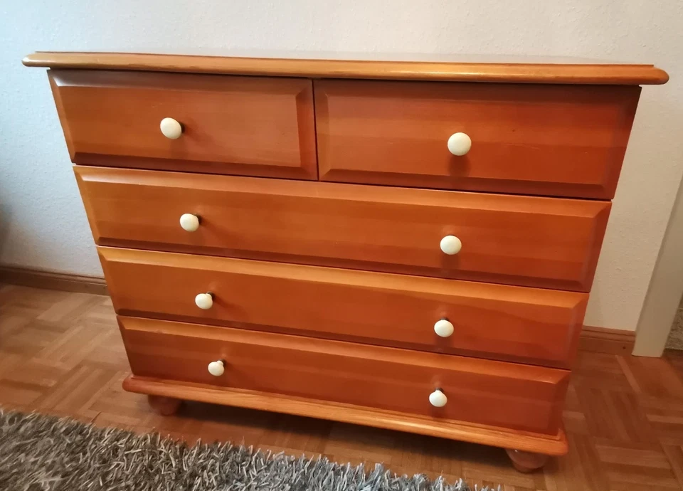 Kommode mit Schubladen in Biedermeier Stil