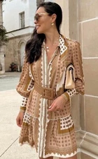 BNWT Zimmmermann Scarf Mini Dress Size 0