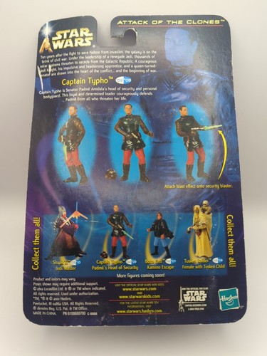 2001 Hasbro Star Wars CAPTAIN TYPHO Padme's Head of Security AOTC Actionfigur - Bild 2 von 2