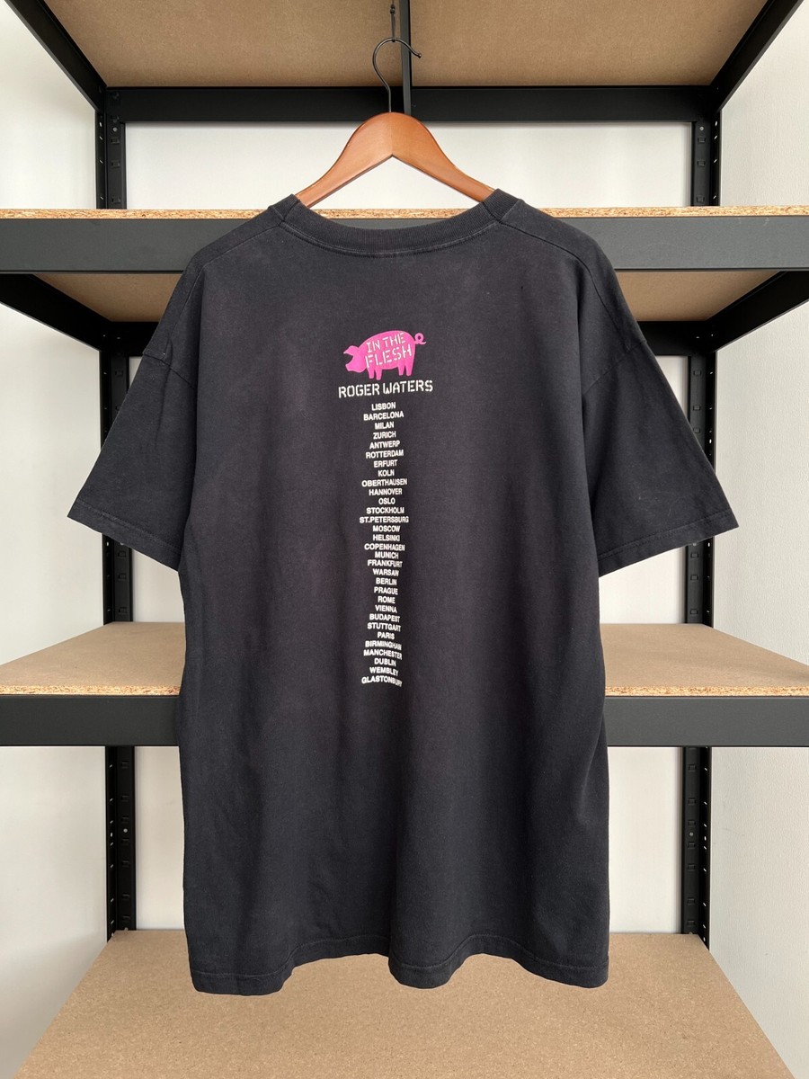 Vintage 2002 Roger Waters In the Flesh Pink Floyd Black T-shirt Sz