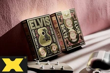 Elvis (Pink and Gold Foil) Playing Cards by theory11