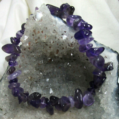 AMETHYST  Edelstein    Armband    SPLITTERARMBAND     A-Qualität 18cm