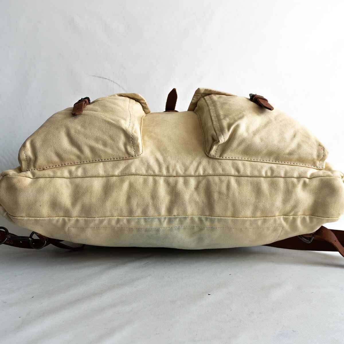RRL LEATHER CANVAS BAG レザー バッグ RRL LEATHER CANVAS MAIL BAG ITALY製｜SAFARI サファリ｜高円寺