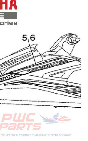 YAMAHA GP1800R Hood WaveRunner Graphic Set 2017-2018 GP1800